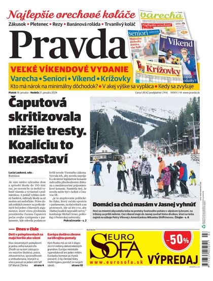 E-magazín Denník Pravda 19. 1. 2024 - OUR MEDIA SR a. s.