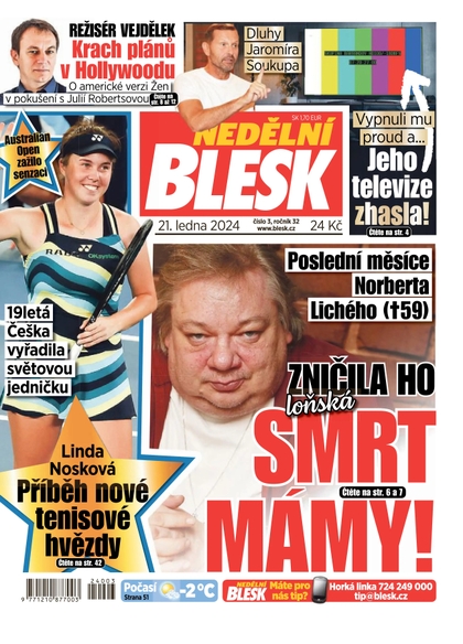 E-magazín Nedělní Blesk - 21.1.2024 - CZECH NEWS CENTER a. s.