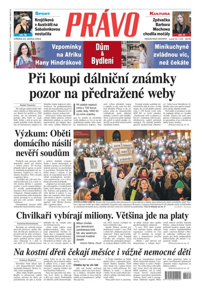 E-magazín Deník Právo - 24.1.2024 - Borgis, a.s.