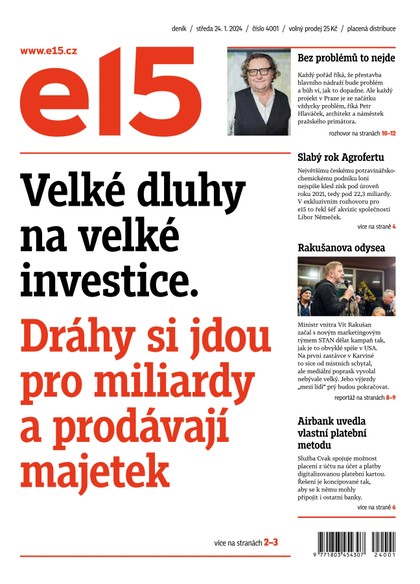 E-magazín E15 - 24.1.2024 - CZECH NEWS CENTER a. s.