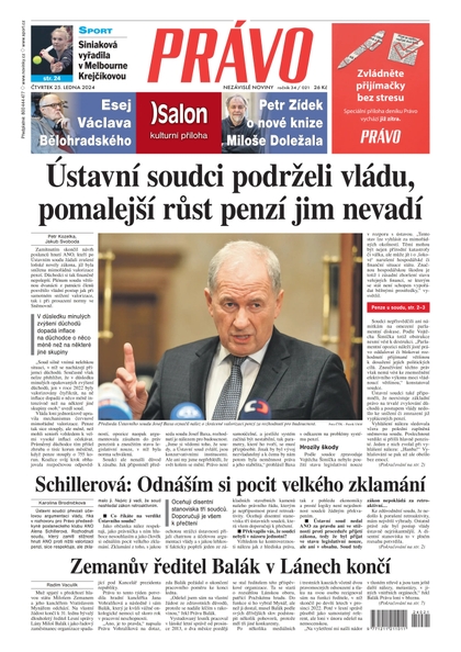 E-magazín Deník Právo - 25.1.2024 - Borgis, a.s.