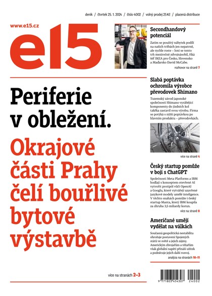 E-magazín E15 - 25.1.2024 - CZECH NEWS CENTER a. s.