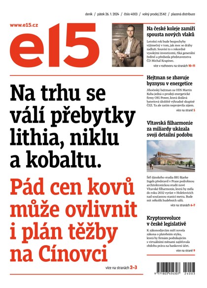 E-magazín E15 - 26.1.2024 - CZECH NEWS CENTER a. s.
