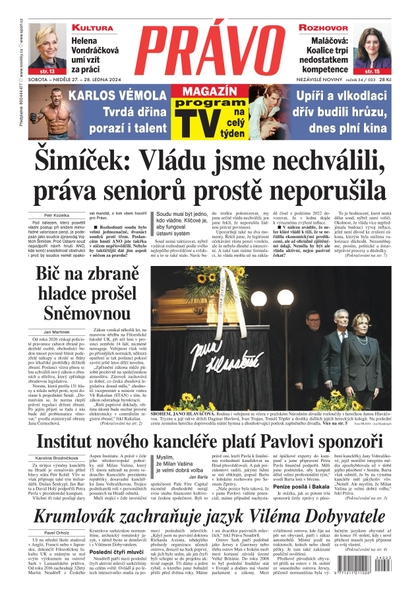E-magazín Deník Právo - 27.1.2024 - Borgis, a.s.