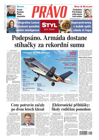 E-magazín Deník Právo - 30.1.2024 - Borgis, a.s.