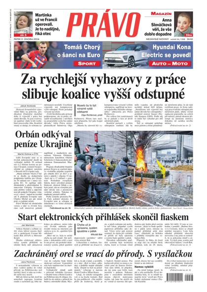 E-magazín Deník Právo - 2.2.2024 - Borgis, a.s.