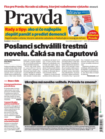 E-magazín Denník Pravda 12. 02. 2024 - OUR MEDIA SR a. s.