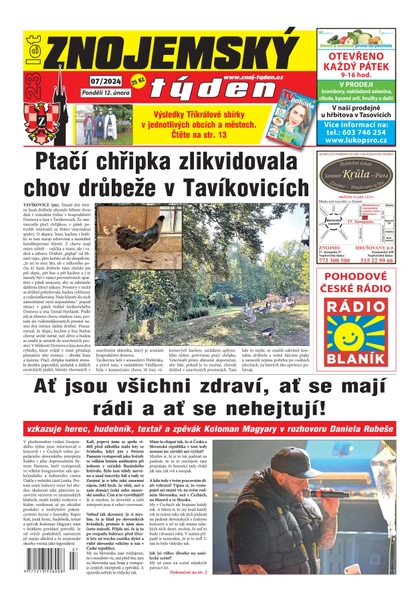E-magazín Znojemský týden 07/2024 - Znojemský týden