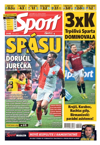 E-magazín Sport - 12.2.2024 - CZECH NEWS CENTER a. s.