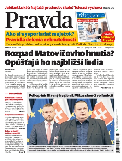 E-magazín Denník Pravda 14. 2. 2024 - OUR MEDIA SR a. s.
