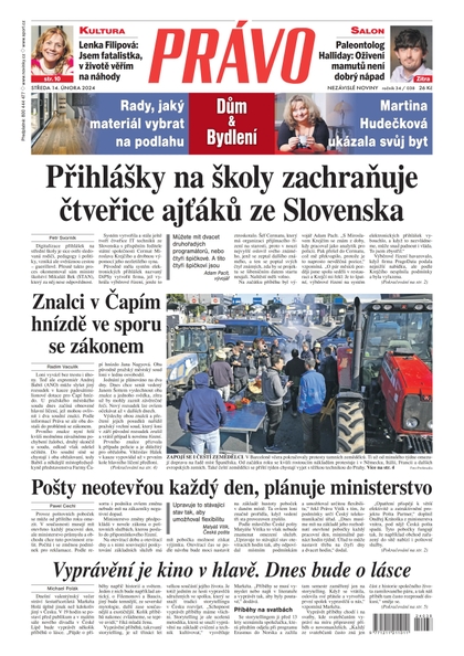 E-magazín Deník Právo - 14.2.2024 - Borgis, a.s.