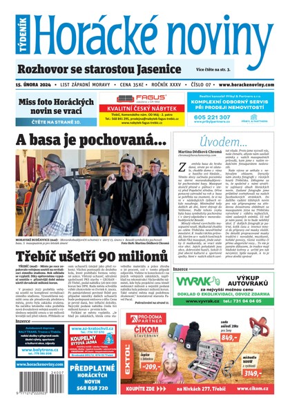 E-magazín Horácké noviny 07/2024 - Horácké noviny