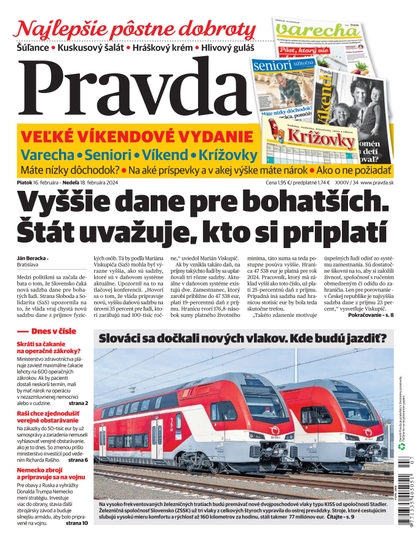 E-magazín Denník Pravda 16. 02. 2024 - OUR MEDIA SR a. s.