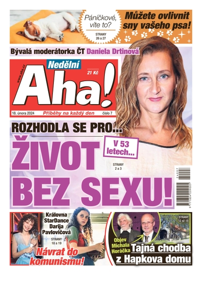 E-magazín Nedělní AHA! - 18.2.2024 - CZECH NEWS CENTER a. s.
