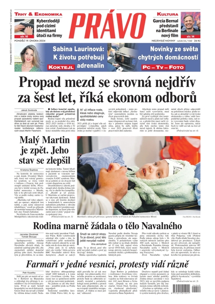 E-magazín Deník Právo - 19.2.2024 - Borgis, a.s.