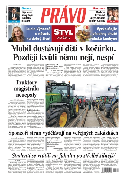 E-magazín Deník Právo - 20.2.2024 - Borgis, a.s.