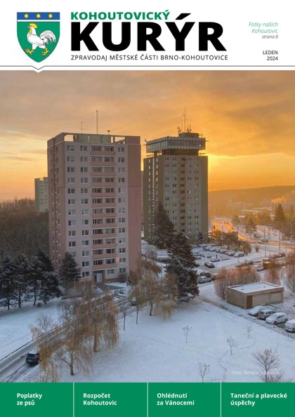 E-magazín Kohoutovický Kurýr 01/2024 - Městská část Brno Kohoutovice
