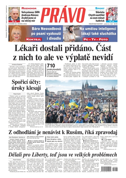 E-magazín Deník Právo - 26.2.2024 - Borgis, a.s.