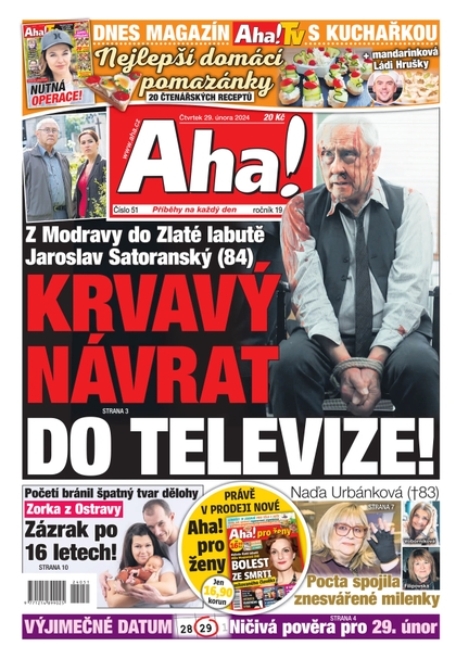 E-magazín AHA! - 29.2.2024 - CZECH NEWS CENTER a. s.