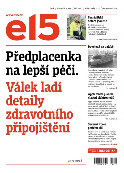 E-magazín E15 - 29.2.2024 - CZECH NEWS CENTER a. s.