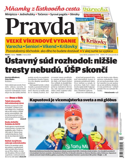E-magazín Denník Pravda 1. 3. 2024 - OUR MEDIA SR a. s.