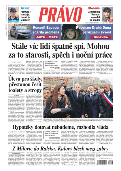 E-magazín Deník Právo - 1.3.2024 - Borgis, a.s.