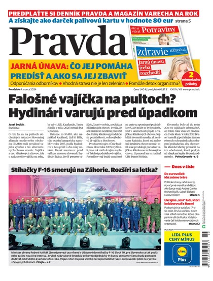 E-magazín Denník Pravda 4. 3. 2024 - OUR MEDIA SR a. s.