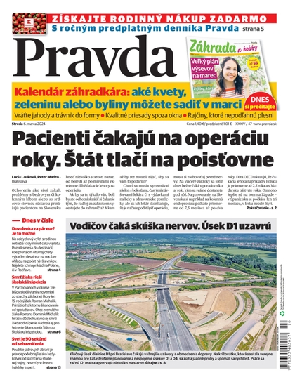 E-magazín Denník Pravda 06. 03. 2024 - OUR MEDIA SR a. s.