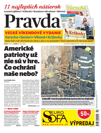 E-magazín Denník Pravda 08. 03. 2024 - OUR MEDIA SR a. s.