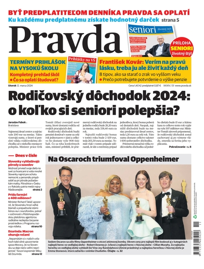 E-magazín Denník Pravda 12. 03. 2024 - OUR MEDIA SR a. s.