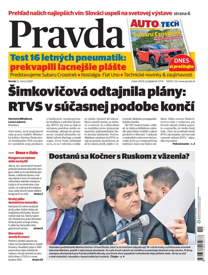 E-magazín Denník Pravda 13. 3. 2024 - OUR MEDIA SR a. s.