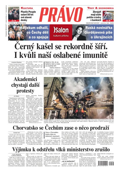 E-magazín Deník Právo - 14.3.2024 - Borgis, a.s.