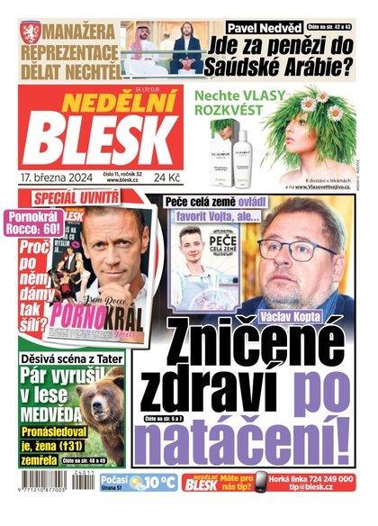 E-magazín Nedělní Blesk - 17.3.2024 - CZECH NEWS CENTER a. s.