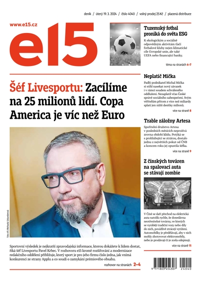 E-magazín E15 - 19.3.2024 - CZECH NEWS CENTER a. s.