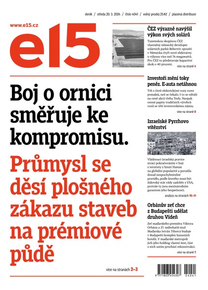 E-magazín E15 - 20.3.2024 - CZECH NEWS CENTER a. s.