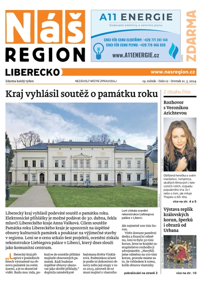E-magazín Náš Region - Liberecko 12/2024 - A 11 s.r.o.