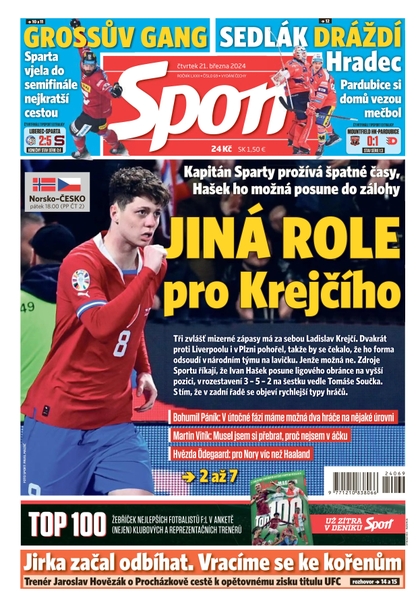 E-magazín Sport - 21.3.2024 - CZECH NEWS CENTER a. s.