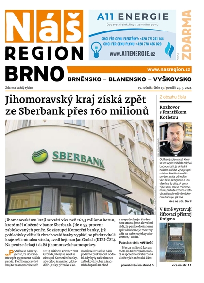 E-magazín Náš Region - Brno 13/2024 - A 11 s.r.o.