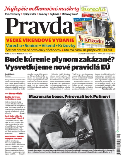 E-magazín Denník Pravda 22. 3. 2024 - OUR MEDIA SR a. s.