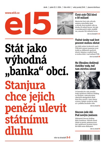E-magazín E15 - 22.3.2024 - CZECH NEWS CENTER a. s.