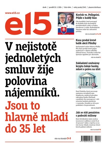 E-magazín E15 - 25.3.2024 - CZECH NEWS CENTER a. s.