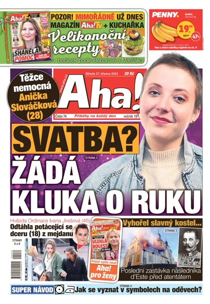 E-magazín AHA! - 27.3.2024 - CZECH NEWS CENTER a. s.