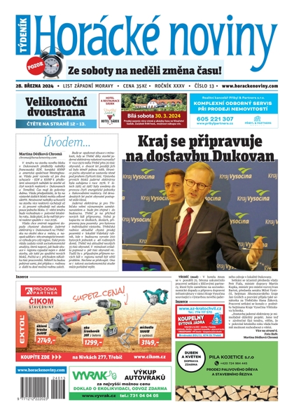 E-magazín Horácké noviny 13/2024 - Horácké noviny