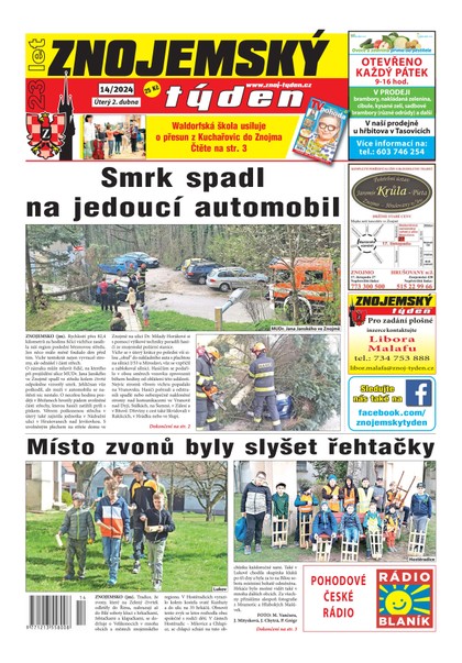 E-magazín Znojemský týden 14/2024 - Znojemský týden