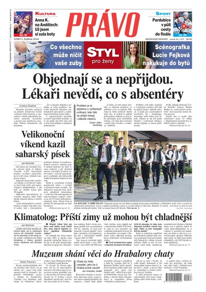 E-magazín Deník Právo - 2.4.2024 - Borgis, a.s.