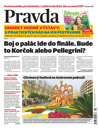 E-magazín Denník Pravda 3. 4. 2024 - OUR MEDIA SR a. s.