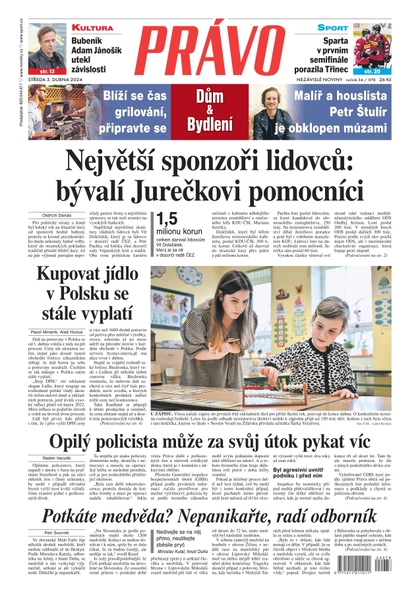 E-magazín Deník Právo - 3.4.2024 - Borgis, a.s.