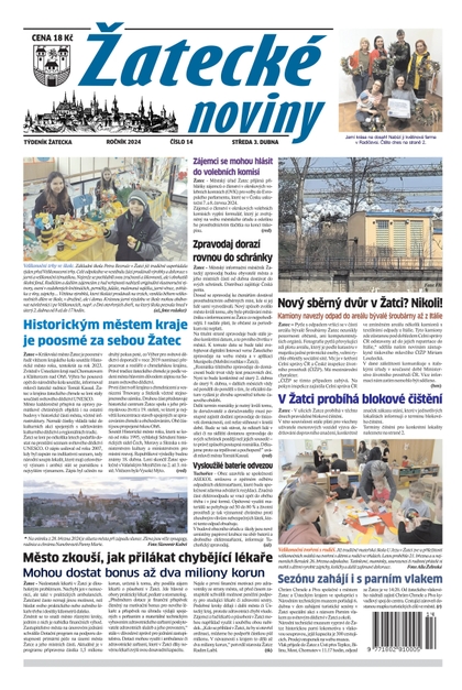 E-magazín Žatecké noviny 14/24 - Ohře Media