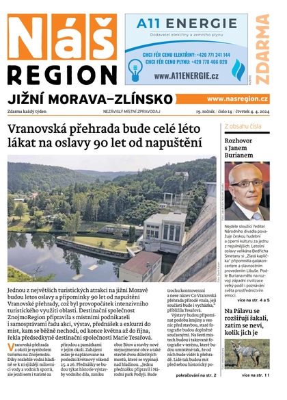 E-magazín Náš Region - Jižní Morava/Zlínsko 14/2024 - A 11 s.r.o.