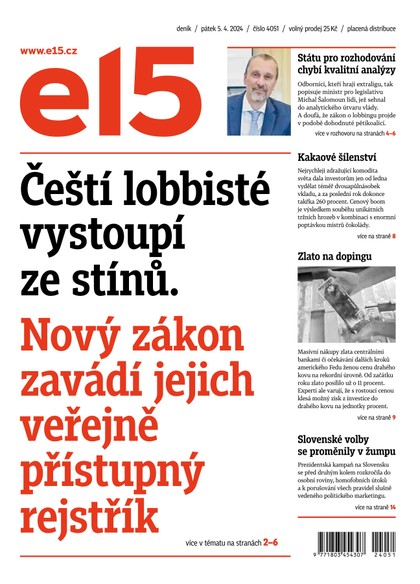 E-magazín E15 - 5.4.2024 - CZECH NEWS CENTER a. s.